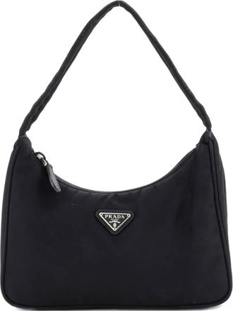 Prada Re-Edition 2000 Tessuto Mini hobo bag - Nero