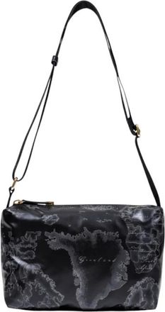 Alviero Martini 1A Classe Tassen, Dames, Zwart, ONE Size, Katoen, Small Shoulder Bag