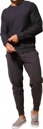Fundamental Coast Hammerheard Long Sleeve Crew Tee In Jet Black