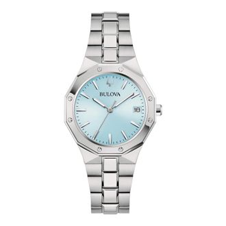 Bulova Achthoekige Dame - Dames - Horloges - Grijs - ONE Size - Accessoires