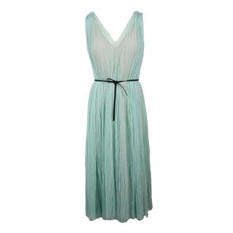 Fabiana Filippi Midi Dresses, female, Green, Size: XS Long Tulle Dress