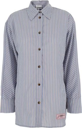 Ganni Donna, Camicette, Blu, S, new