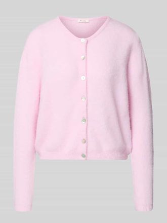 American Vintage American Vintage Strickjacke mit Knopfleiste Modell VITOW in Hellrosa Melange, Gr&ouml;&szlig;e S