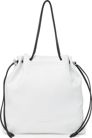Longchamp Leather Drawstring Tote Bag in White at Nordstrom Rack