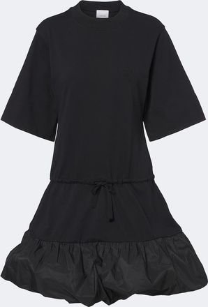 Patou Faille-trimmed cotton minidress
