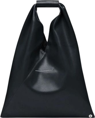 Maison Margiela Japanse Tas - Dames - Handtassen - Zwart - ONE Size - Leer - Tassen