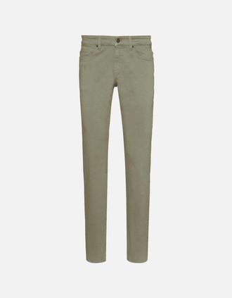 HUGO BOSS Mens Delaware Slim Fit Khaki Jeans - Green