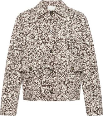 Ichi Folkore Heart - 9 - - Jackets - Donna - Marrone - S