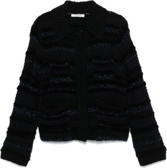 Dorothee Schumacher metallic-threading cardigan - Black