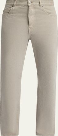 The Row Mens Siouxie Garment-Dyed Cotton Denim Jeans