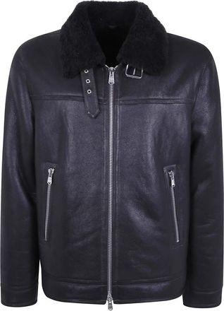 Dondup Leather Jassen - Heren - Leren en Su&egrave;de Jassen - Bruin - L - Jassen