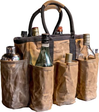 Generic Garden Tool Bag, Multi Purpose Canvas Carrier, 14.17x10x5.98 Inches Thickened Tool Bag with Large Capacity, Sturdy Work Tote, Outdoor Equipment with R