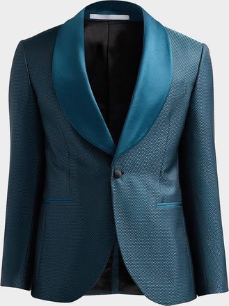 Pal Zileri Men & apos;s Geometric Jacquard Wool-Blend Dinner Jacket
