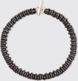 Dodo Bracciale rondelle titanio, chiusura anello bris&egrave; oro giallo