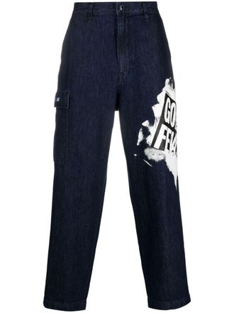 Wtaps Pantaloni con stampa - Blu