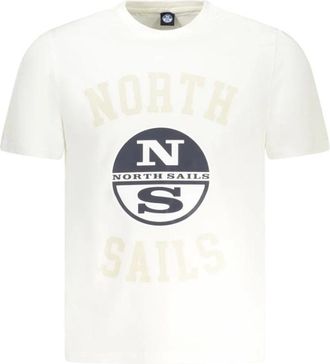North Sails Katoenen T-shirt - Heren - T-shirts - Wit - 2XL - Katoen - Tops