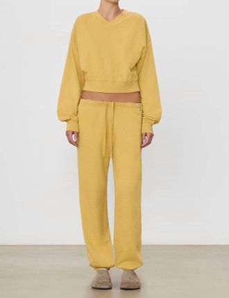 &Eacute;terne Boyfriend Pocket Sweatpants In Saffron