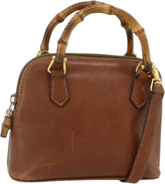 Gucci Pre-owned Mini Bags, female, Brown, Size: ONE SIZE Pre-owned Vintage Mini Hand Bag