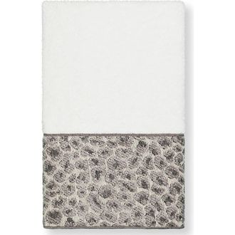 Linum Home Textiles Spots Embellished Hand Towel - White at Nordstrom Rack