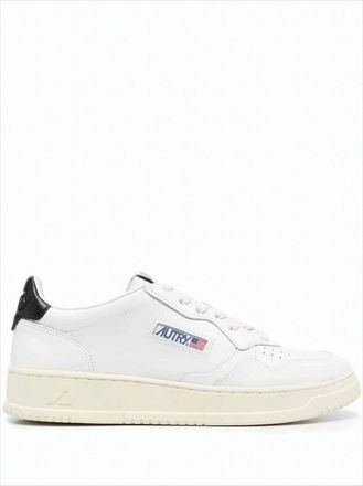 Autry Low-Top White Leather Sneakers With Perforated Detailing