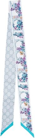Gucci Printed Gg Silk Twill Jaquard Ribbon
