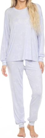 PJ Salvage Twinkle Star Lounge Set In Blue Mist