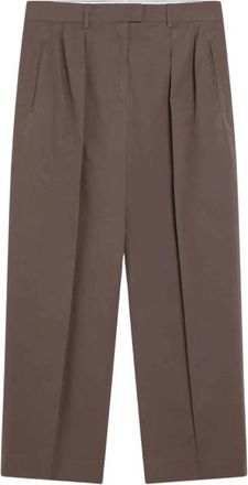 The Row Alfidis Pant - Dames - Wijde Broeken - Beige - M - Katoen - Broeken