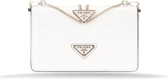 Prada Cross Body Bags - Dames - Schoudertassen - Wit - ONE Size - Leer - Tassen