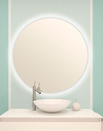 Bathstage Bathstage - 67649 B-934 Espejo Led Retroiluminado 100 Cm Redondo Canto Pulido - Ref: Bs-67649