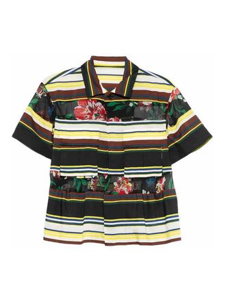 sacai Pattern mix shirt