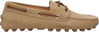Tod's Kameel Su&egrave;de Leren Sneakers - Dames - Bootschoenen - Bruin - 39 EU - Su&egrave;de - Schoenen