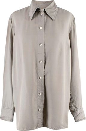 Celine Light Grey Oversized Shirt Size XS