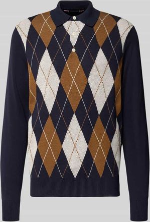 Tommy Hilfiger Regular Fit Strickpullover aus reiner Baumwolle in Marine, Gr&ouml;&szlig;e XXL