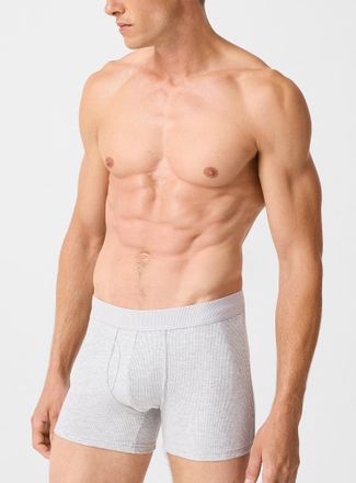 Le 31 Mens 5 stretch ribbed boxer brief Organic Cotton and recycled polyester