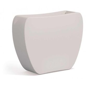 Monacis Vaso da giardino in resina doppio verso double face 100x31 cm h 80 mod. Heart colore Bianco