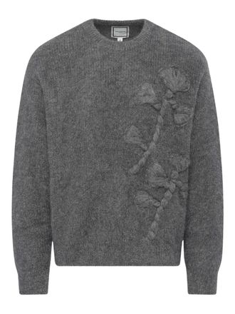 Wooyoungmi Maglione con ricamo - Grigio