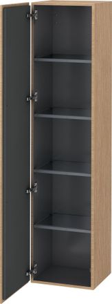 Duravit Duravit L-cube Armario Alto, Anchura 400mm, Profundidad 363mm, 1 Puerta, Con Bisagra A La Izquierda, Color: Decoraci&oacute;n Roble Europeo - Lc1180l5252