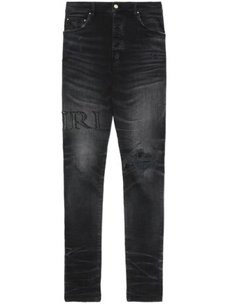 Amiri Jeans skinny con decorazione - Nero