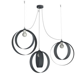 Lumicom Shell L&aacute;mpara De Techo 3 Luces Monocolor Mate