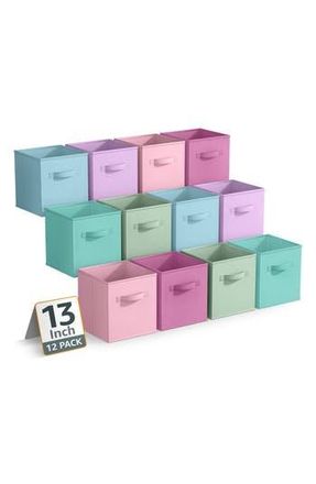 Sorbus 12-Pack Collapsible Storage Cube in Pastel Combo at Nordstrom Rack