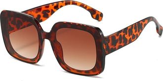 Generic Square Frame Womens Sunglasses Vacation Driving Mens Decorative Sun Glasses(Multi-colored)