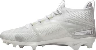 Nike Nike Alpha Menace 4 Elite Football Cleats (White/Metallic Silver), White/Metallic Silver, 10.5 UK