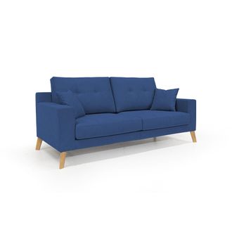 Divani.Store Danish Sof&aacute; Moderno De Tela Suave E Impermeable 206 Cm Azul