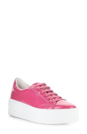 Bos. & Co. Maya Platform Sneaker in Rasberry Sorbet Patent at Nordstrom, Size 10-10.5Us