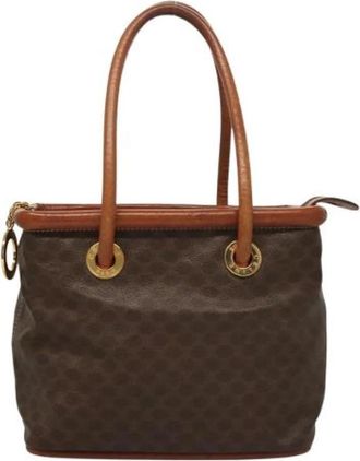 Celine Tweedehands leren handtassen - Dames - Vintage Handtas - Bruin - ONE Size - Leer - Vintage