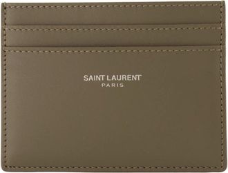 Saint Laurent Wallets & Cardholders, male, Green, Size: ONE SIZE Paris Card Case