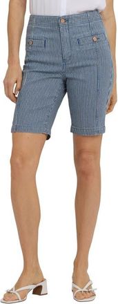 NYDJ Ella Denim Shorts in Malaga Stripe at Nordstrom, Size 00