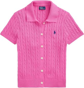 Polo Ralph Lauren Top in maglia a maniche corte - Rosa