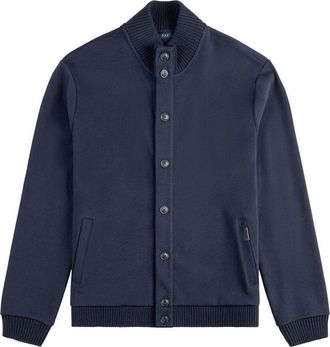 Fay Cardigan In Blue Cotton With Button Fastening