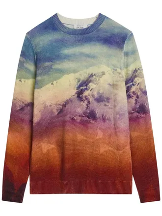 Gabriela Hearst Sael Printed Cashmere-blend Jumper - Red - S (UK8-10 / S)